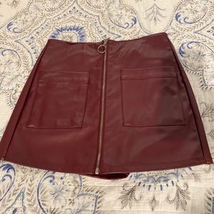 Pleather SKORT